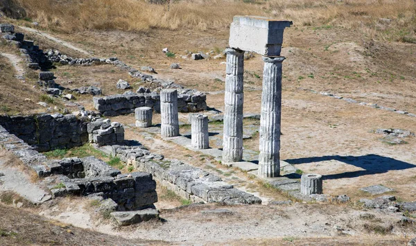 Ruines antiques Pantekapeya sur le mont Mithridates — Photo
