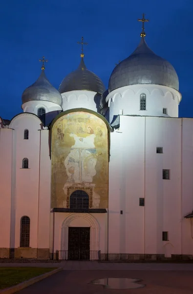 Hagia Sophia - den största ortodoxa kyrkan i Veliky Novgorod — Stockfoto