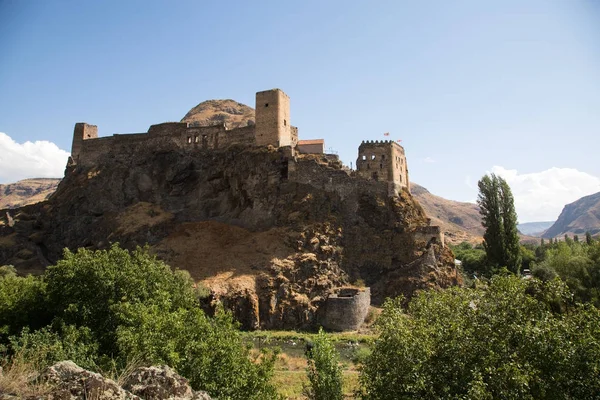 Khertvisi is a medieval fortress, a landmark of Georgia — Stock Photo, Image