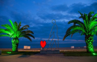 Gürcistan, Batum, şafakta dolgu