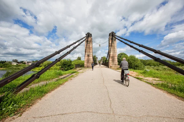 Ponte delle Catene Unico nella Città dell'Isola — Foto Stock