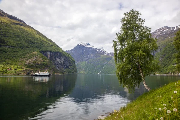 Bella vista della Norvegia sui molti fiordi — Foto Stock