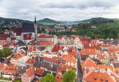 Çek Cumhuriyeti sokakları boyunca yürü - Krumlov