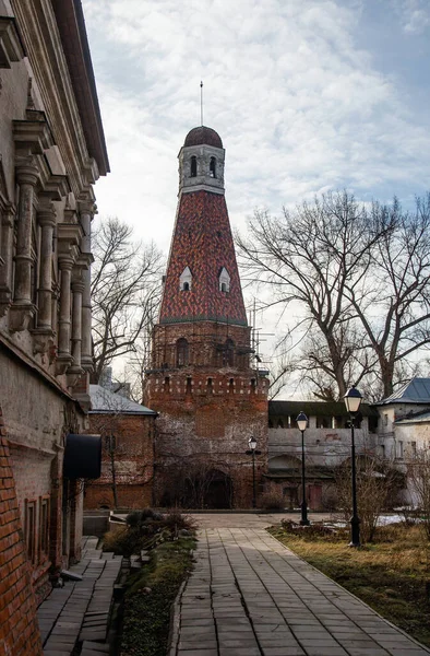 Février 2020 Marche Dans Monastère Simonov Moscou — Photo