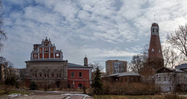 Февраля 2020 Года Прогулка Симоновском Монастыре Москве — стоковое фото