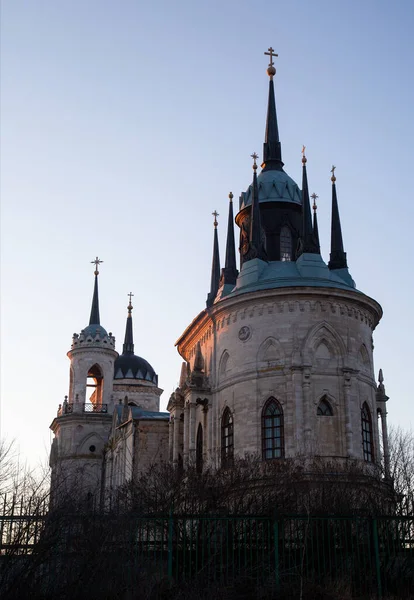 Şubat Ayında Bykovo Malikanesinde Meryem Ana Nın Vladimir Simgesi Kilisesi — Stok fotoğraf