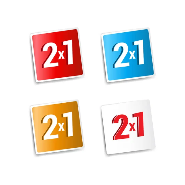 2 x 1 teklif çıkartmaları