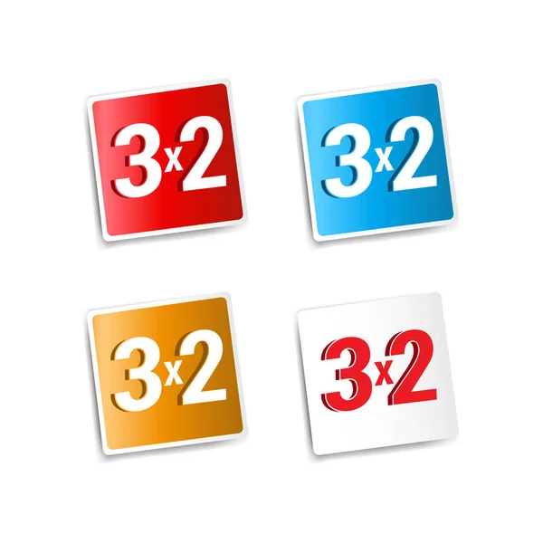 3 x 2 teklif çıkartmaları