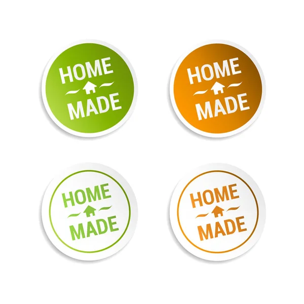 Home Made Stickers — Stock Vector