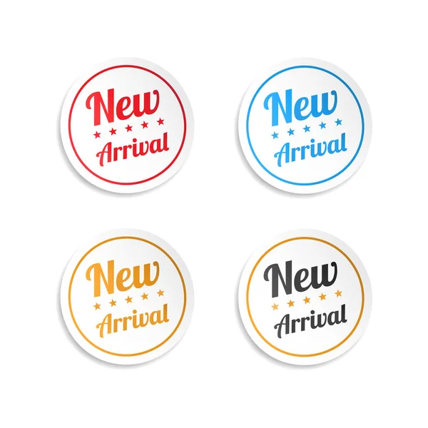 New Arrival Stickers — Stock Vector