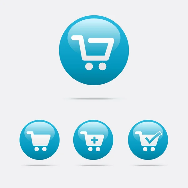 Shopping Cart Icons — Stock Vector