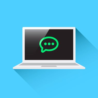 dizüstü bilgisayar ileti simgesi