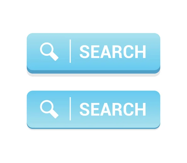 Busca botões web — Vetor de Stock