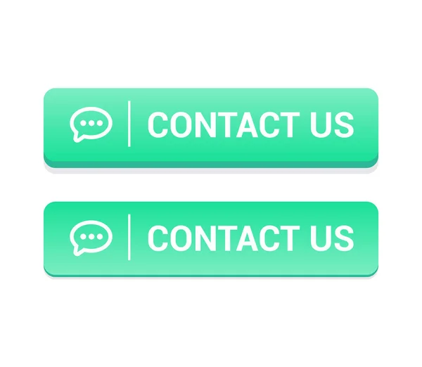 Contactez-nous boutons — Image vectorielle