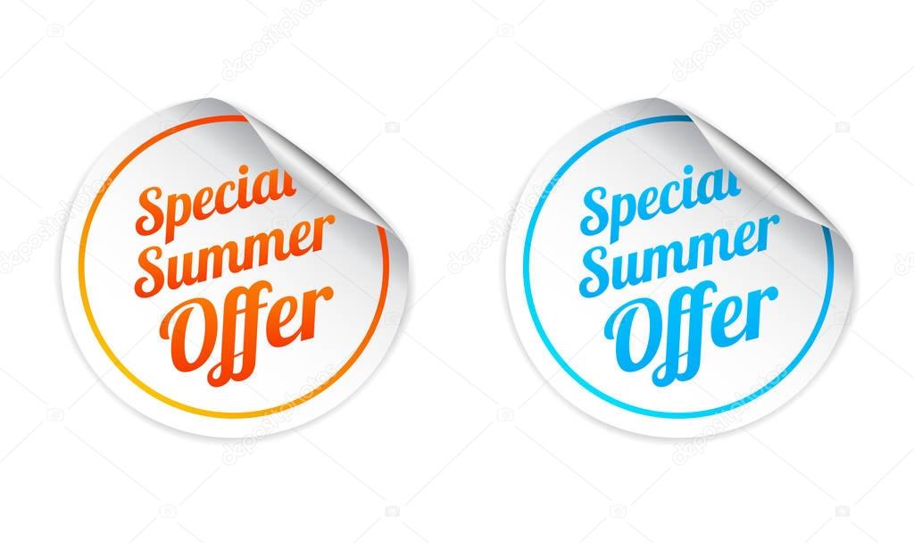 Special Summer Offer Stickers