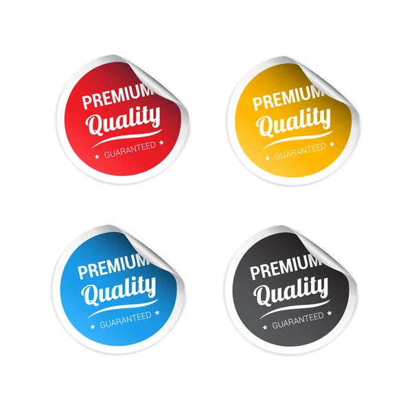 Premium Quality Stickers — Stock Vector