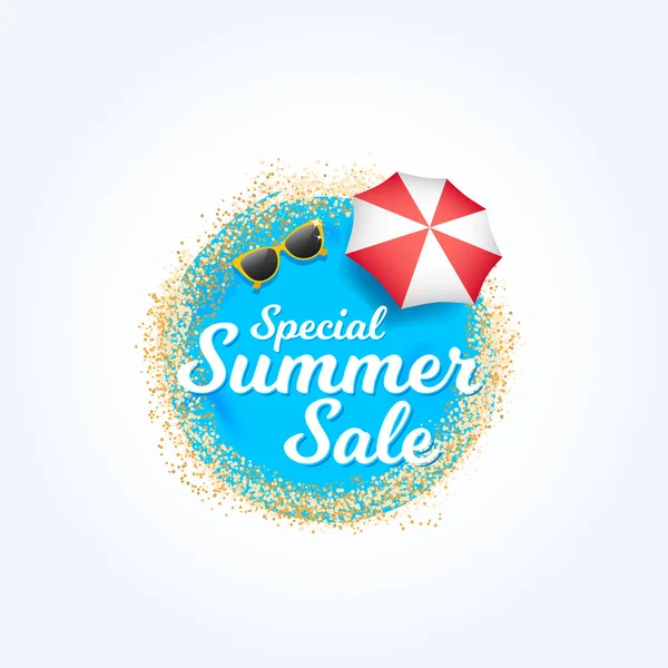 Special Summer Sale Label — Stock Vector