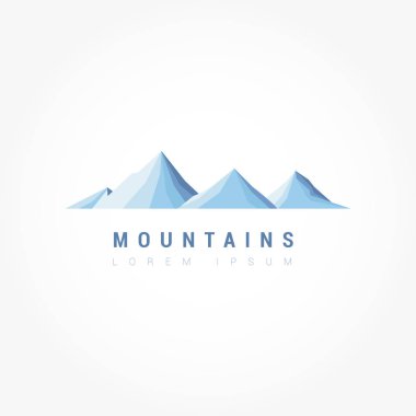 dağ vektör logosu