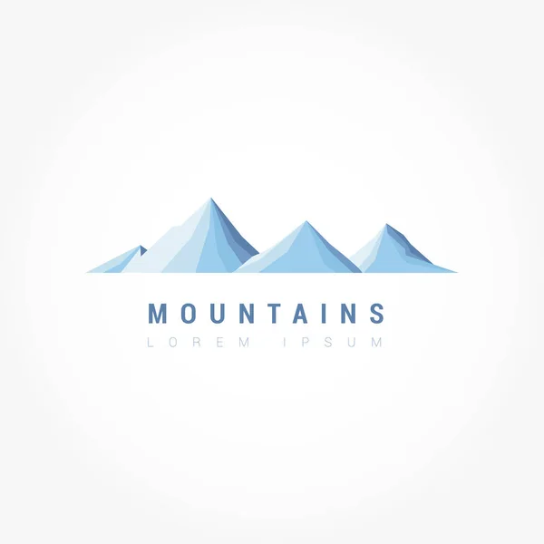 Logotipo del vector de montaña — Archivo Imágenes Vectoriales