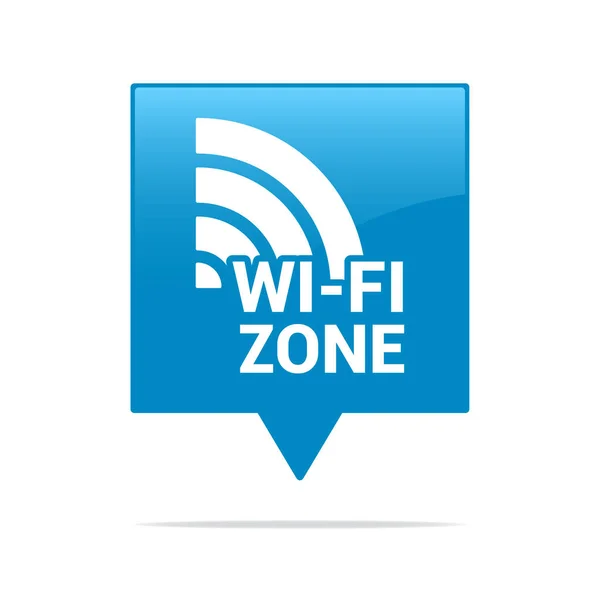 Wi-fi-Zone label — Stockvector