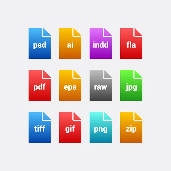 Iconos de diseño de archivos — Vector de stock
