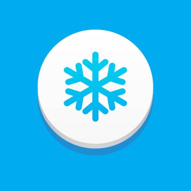 Kar simgesi mavi arka plan
