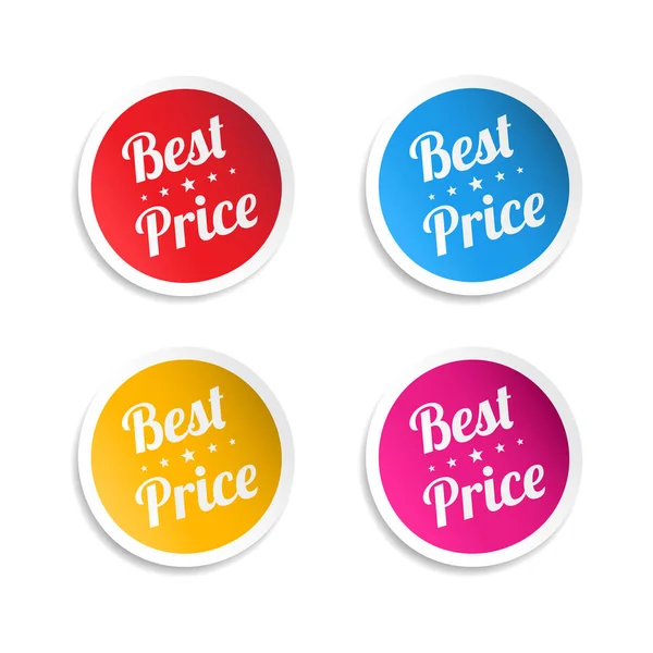 Best Price Stickers — Stock Vector