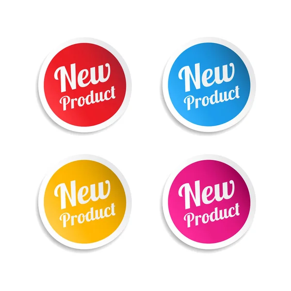 New Product Stickers — Stock Vector
