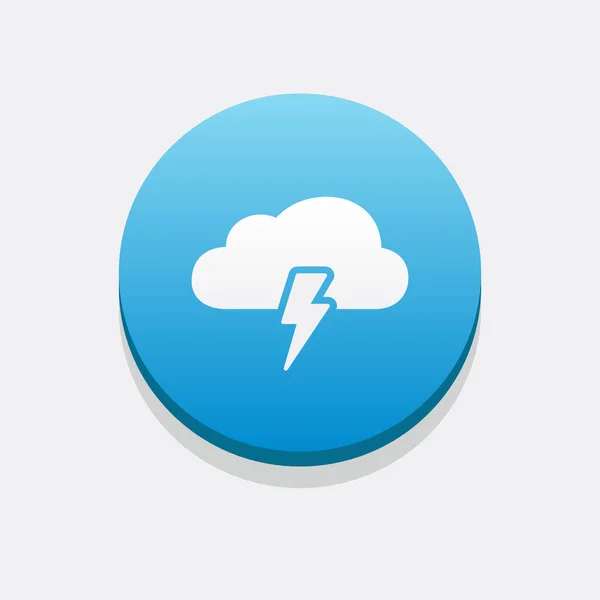 Storm cloud pictogram — Stockvector