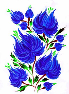 süs stilize çiçekler