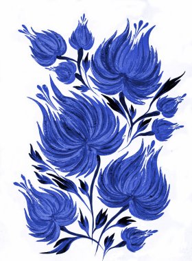 süs stilize çiçekler