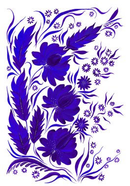 stilize dekoratif çiçek