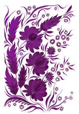 stilize dekoratif çiçek