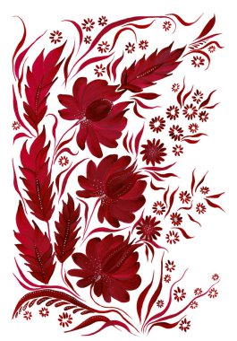 stilize dekoratif çiçek