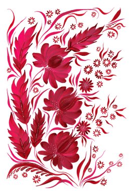 stilize dekoratif çiçek