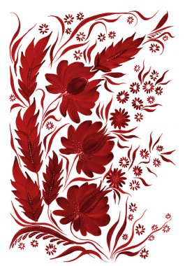 stilize dekoratif çiçek