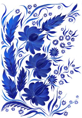 stilize dekoratif çiçek