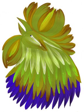 boyalı dekoratif horoz