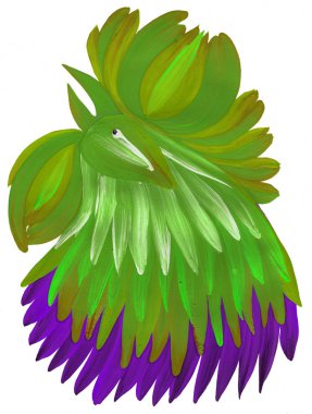 boyalı dekoratif horoz