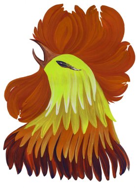 boyalı, dekoratif, horoz,