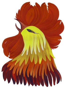 boyalı, dekoratif, horoz,