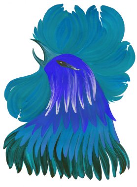 boyalı, dekoratif, horoz,