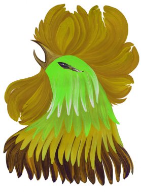 boyalı, dekoratif, horoz,