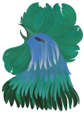 boyalı, dekoratif, horoz,