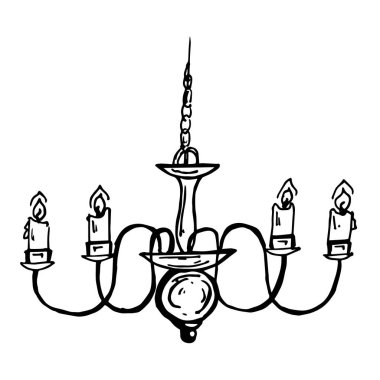  Beyaz arka plan üzerinde izole boyalı şamdan