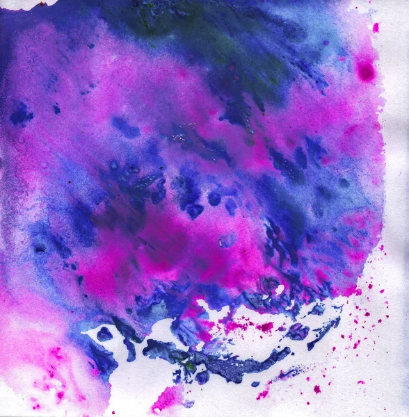 Beautiful bright watercolor background on paper — Stock Photo, Image