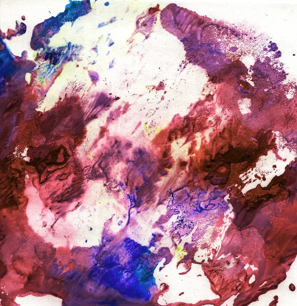 Beautiful bright watercolor background on paper — Stock Photo, Image