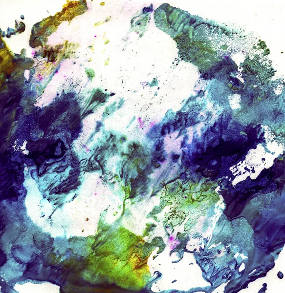 Beautiful bright watercolor background on paper — Stock Photo, Image