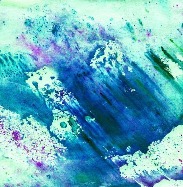 Bright beautiful painted texture on paper with paints — Stock Photo, Image