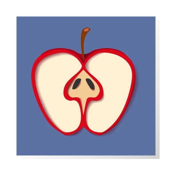 Geïsoleerd Jonagold plat icoon. Vers fruit vector element kan worden gebruikt voor Jonagold, Apple, fruit design concept. Vector papier Apple kaart ontwerp — Stockvector